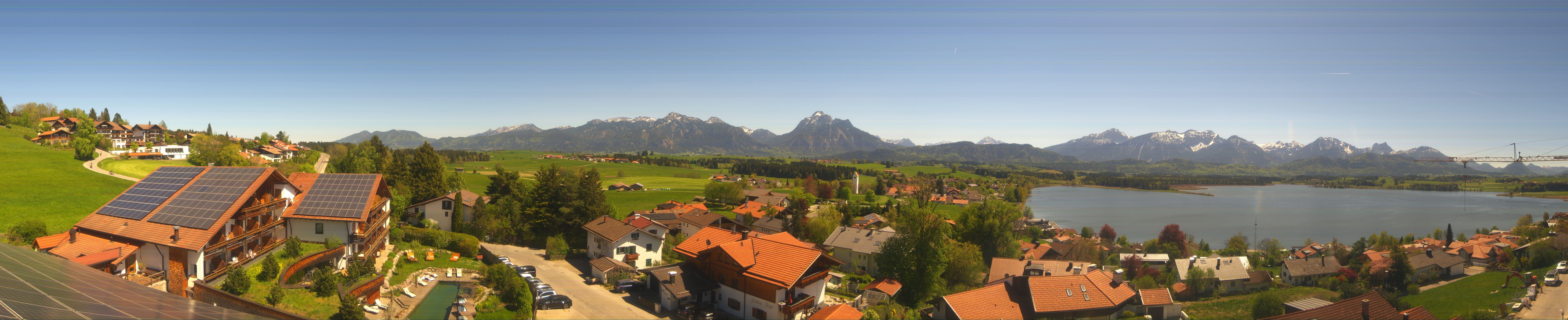 Archiv Foto Webcam Hopfensee - Blick Richtung Schloss Neuschwanstein