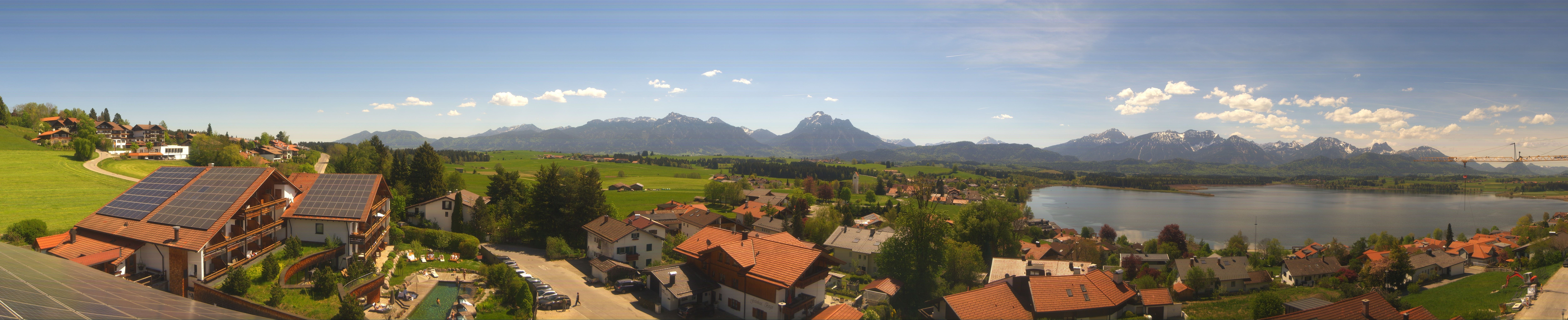 Archiv Foto Webcam Hopfensee - Blick Richtung Schloss Neuschwanstein
