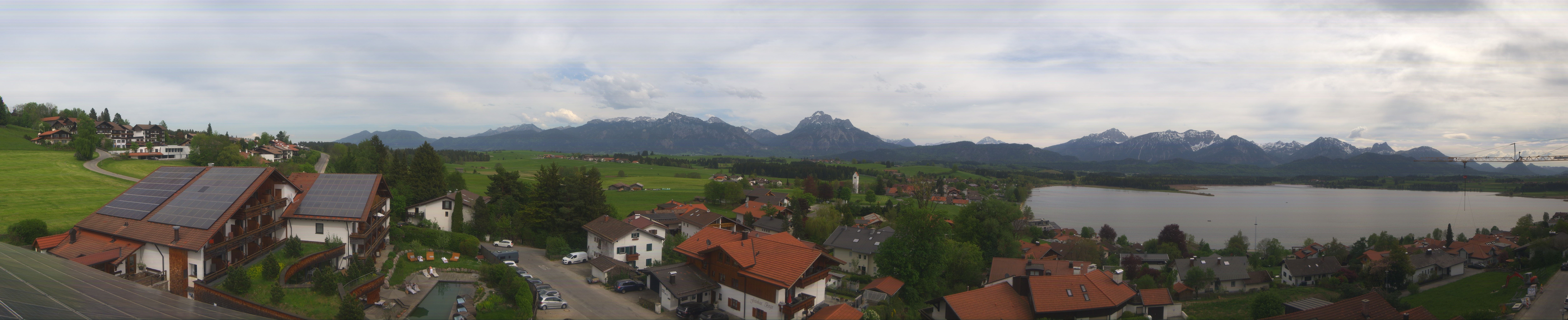 Archiv Foto Webcam Hopfensee - Blick Richtung Schloss Neuschwanstein