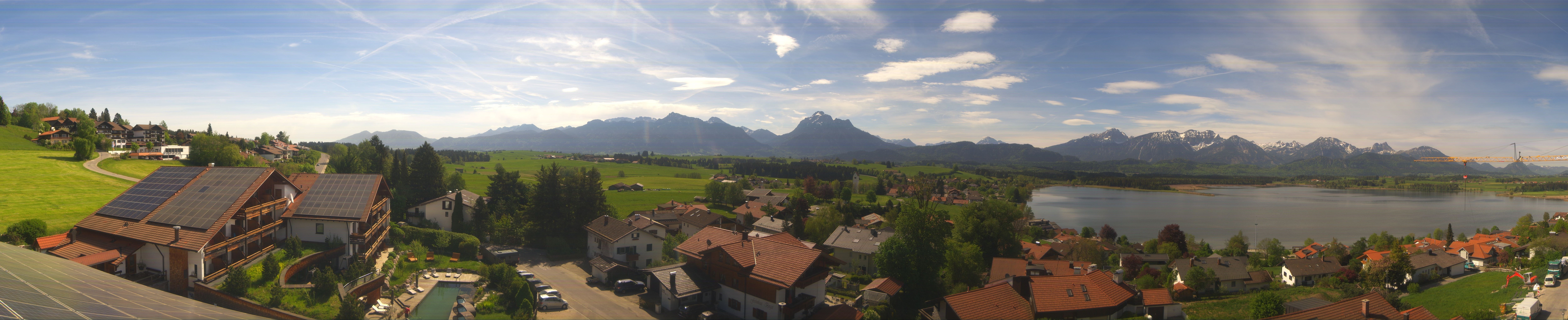 Archiv Foto Webcam Hopfensee - Blick Richtung Schloss Neuschwanstein