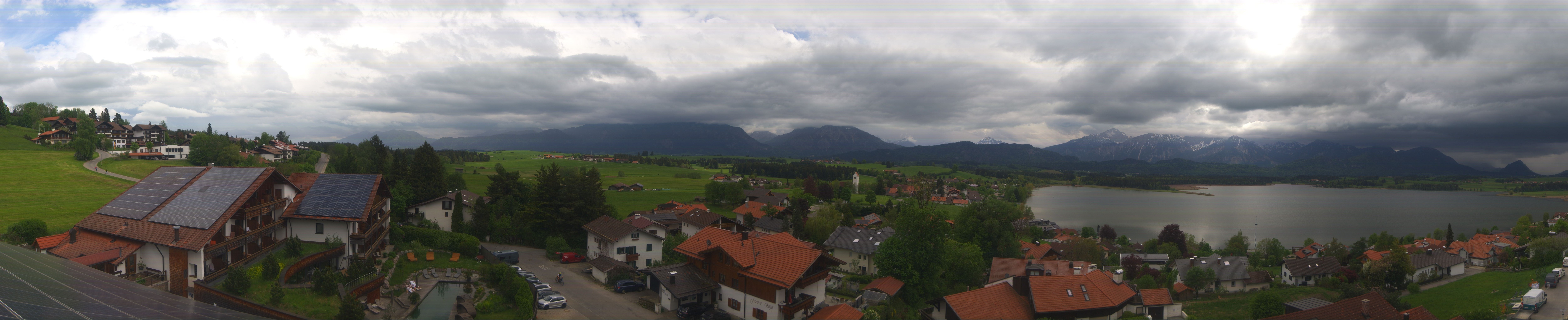 Archiv Foto Webcam Hopfensee - Blick Richtung Schloss Neuschwanstein