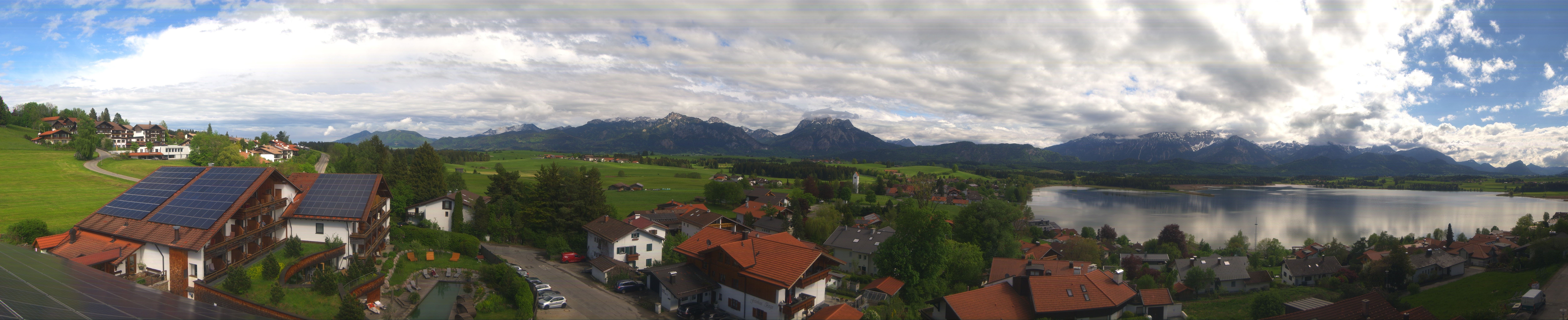 Archiv Foto Webcam Hopfensee - Blick Richtung Schloss Neuschwanstein