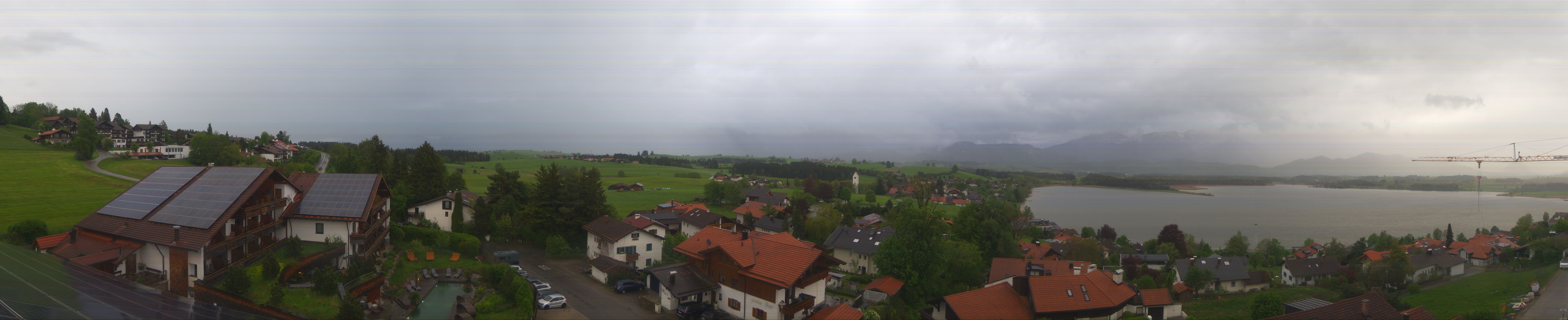 Archiv Foto Webcam Hopfensee - Blick Richtung Schloss Neuschwanstein
