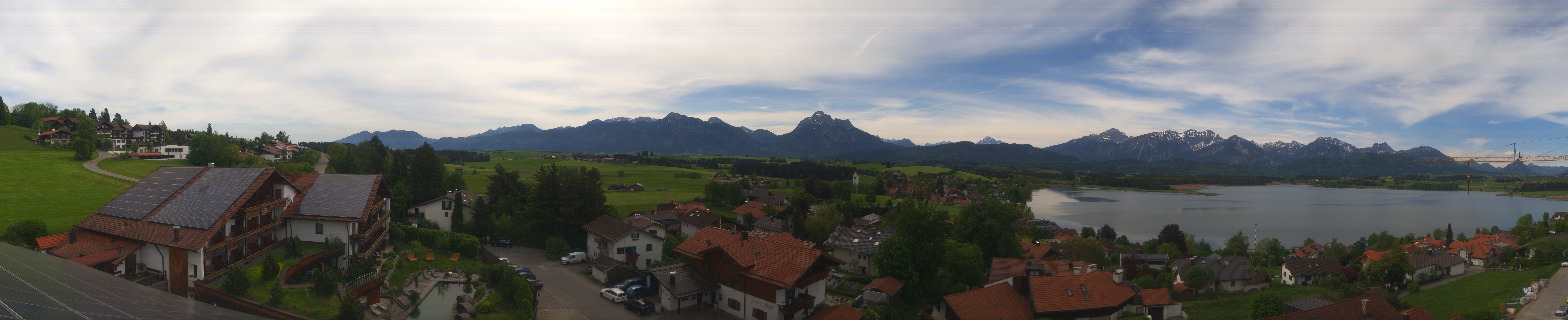 Archiv Foto Webcam Hopfensee - Blick Richtung Schloss Neuschwanstein
