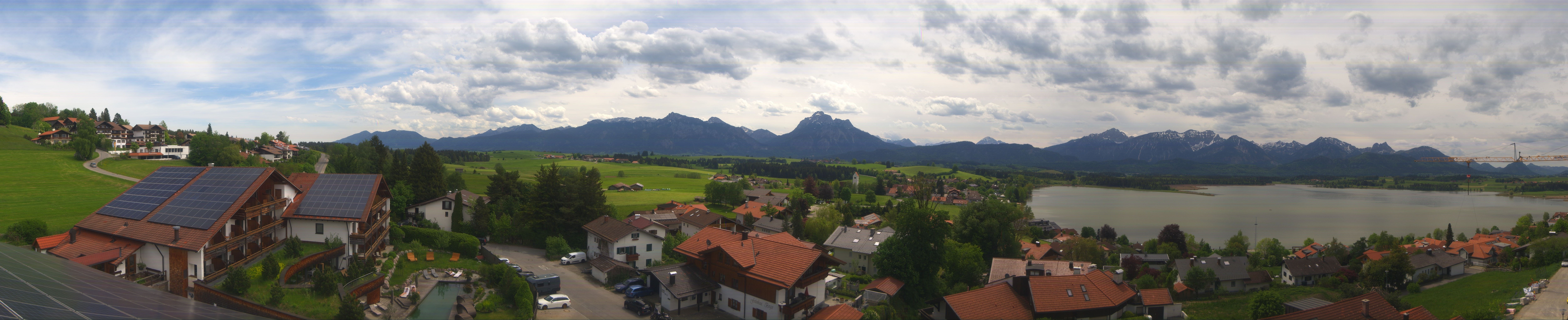 Archiv Foto Webcam Hopfensee - Blick Richtung Schloss Neuschwanstein