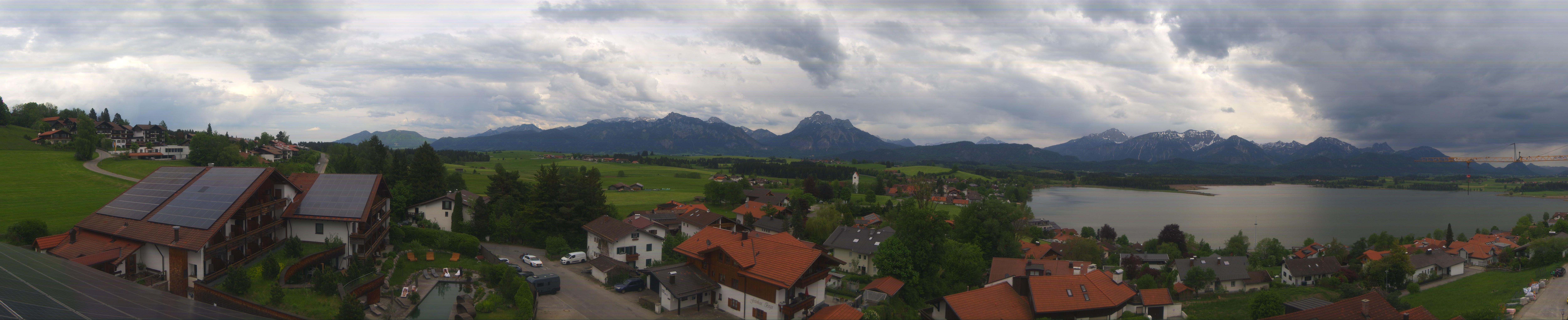 Archiv Foto Webcam Hopfensee - Blick Richtung Schloss Neuschwanstein