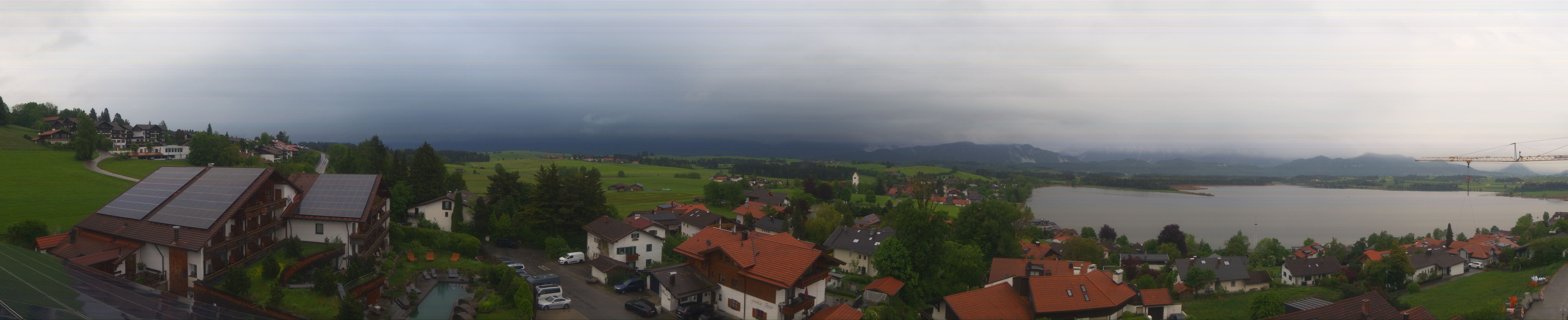 Archiv Foto Webcam Hopfensee - Blick Richtung Schloss Neuschwanstein