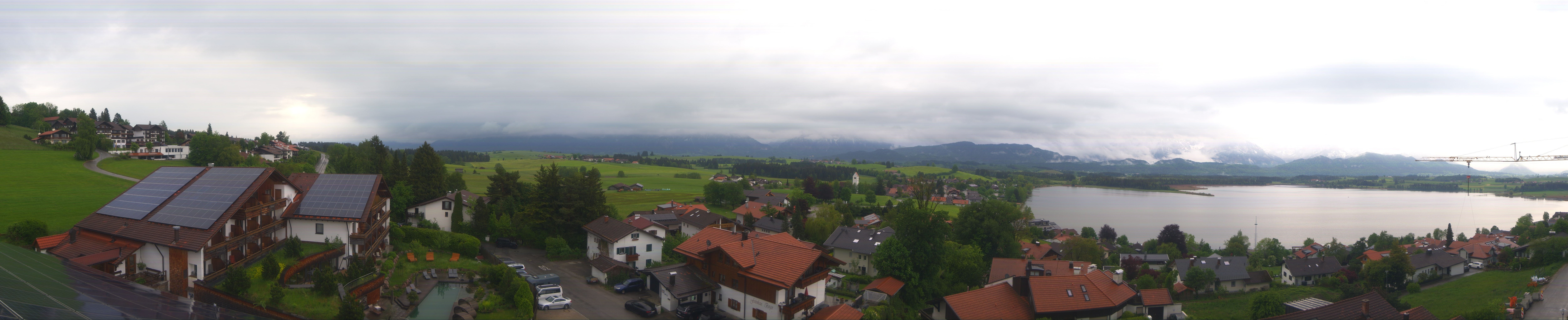 Archiv Foto Webcam Hopfensee - Blick Richtung Schloss Neuschwanstein