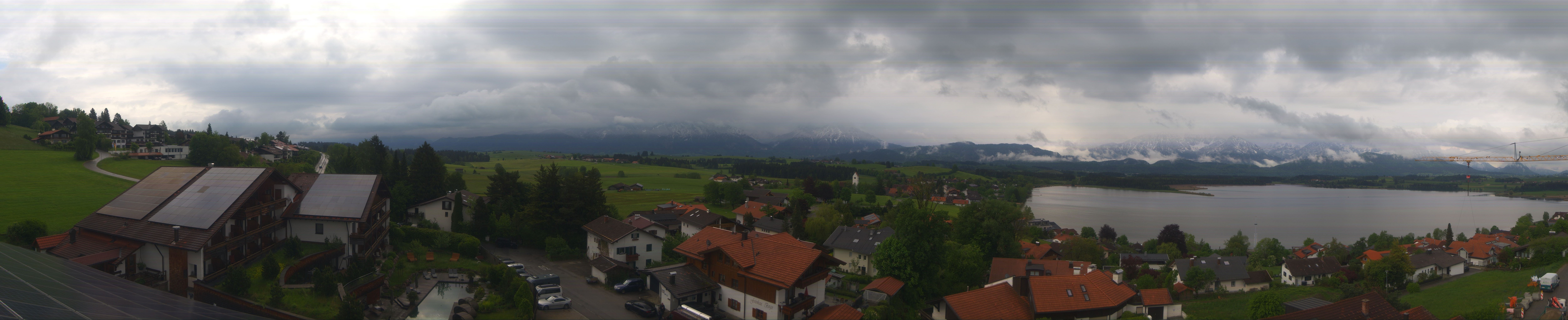 Archiv Foto Webcam Hopfensee - Blick Richtung Schloss Neuschwanstein