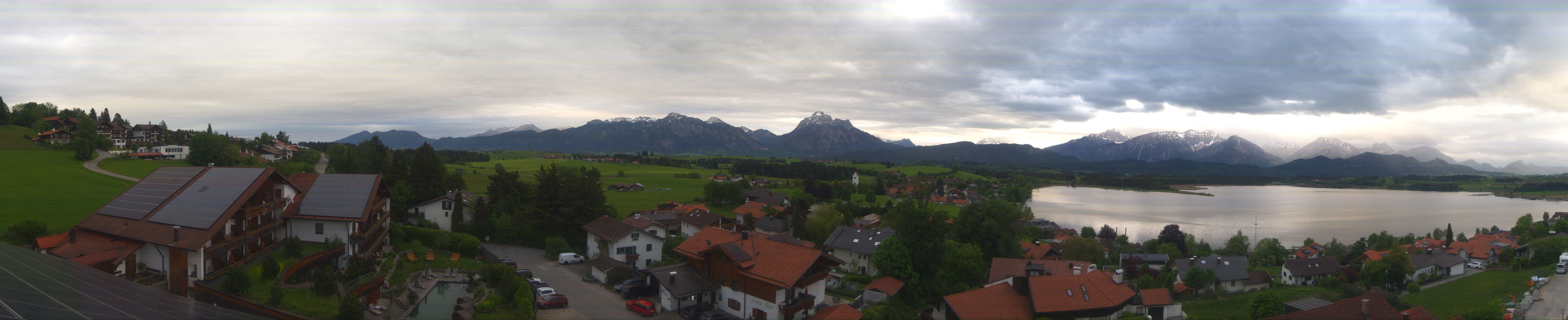 Archiv Foto Webcam Hopfensee - Blick Richtung Schloss Neuschwanstein