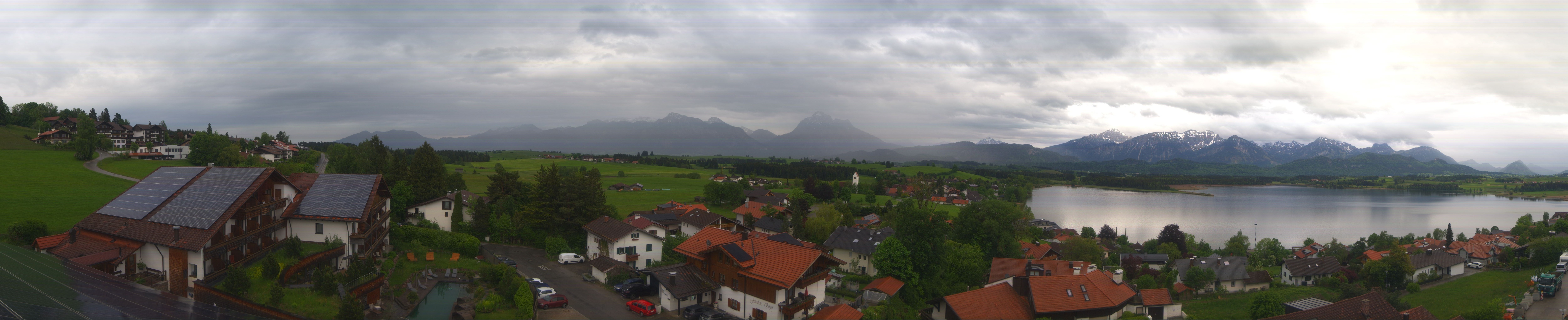 Archiv Foto Webcam Hopfensee - Blick Richtung Schloss Neuschwanstein