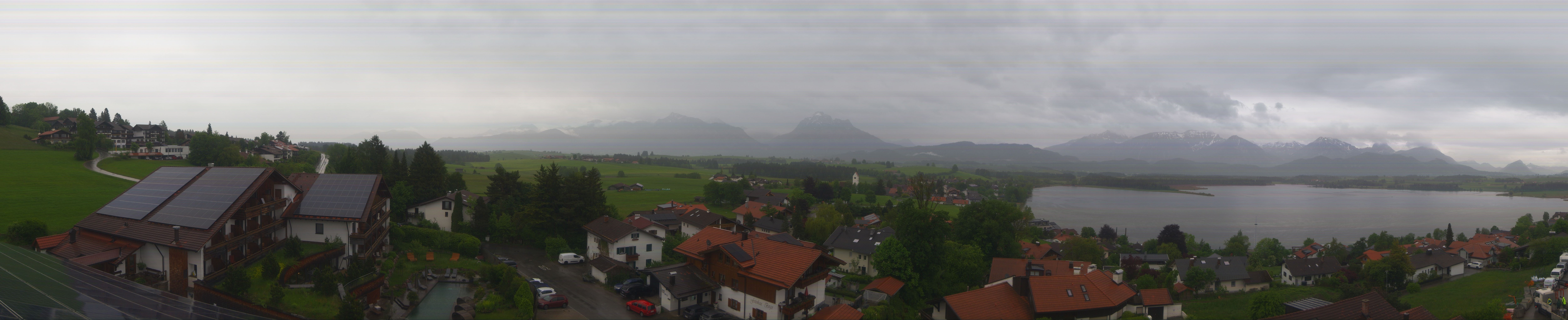 Archiv Foto Webcam Hopfensee - Blick Richtung Schloss Neuschwanstein