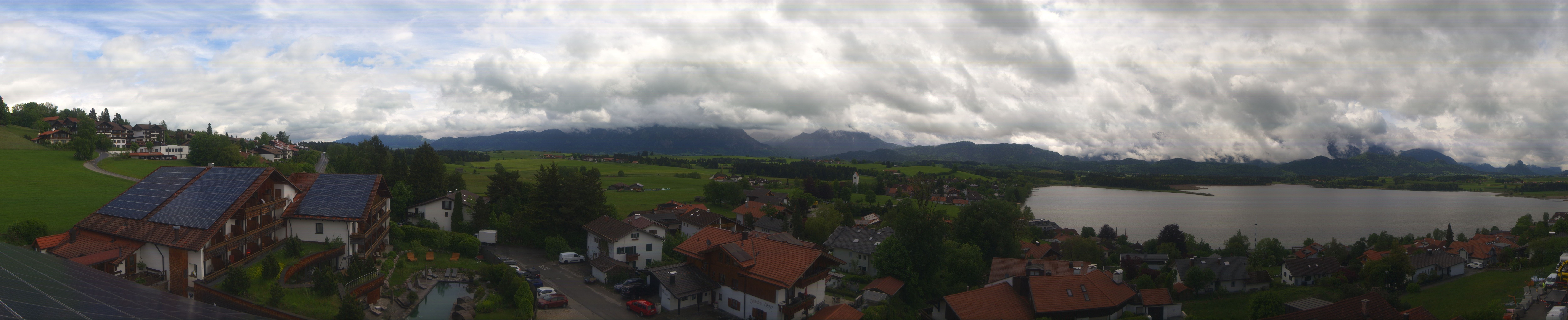 Archiv Foto Webcam Hopfensee - Blick Richtung Schloss Neuschwanstein