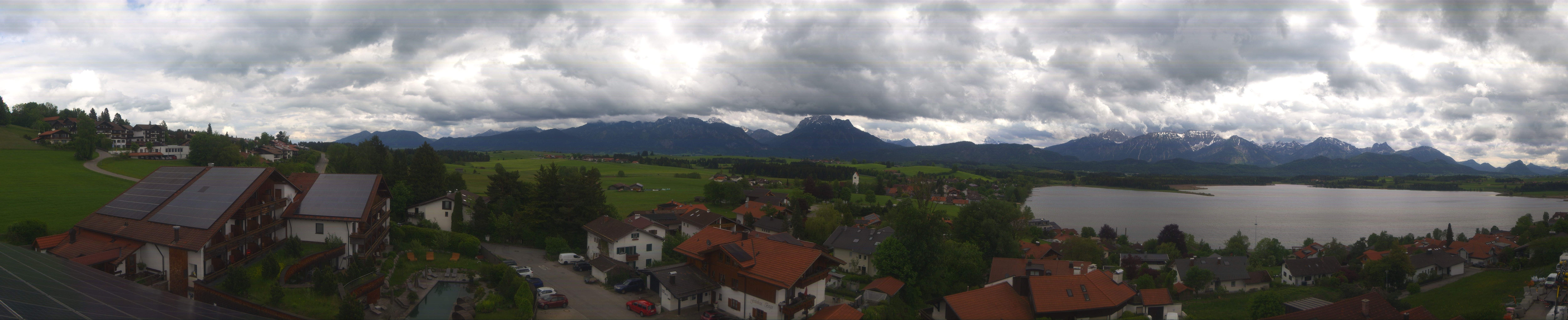 Archiv Foto Webcam Hopfensee - Blick Richtung Schloss Neuschwanstein