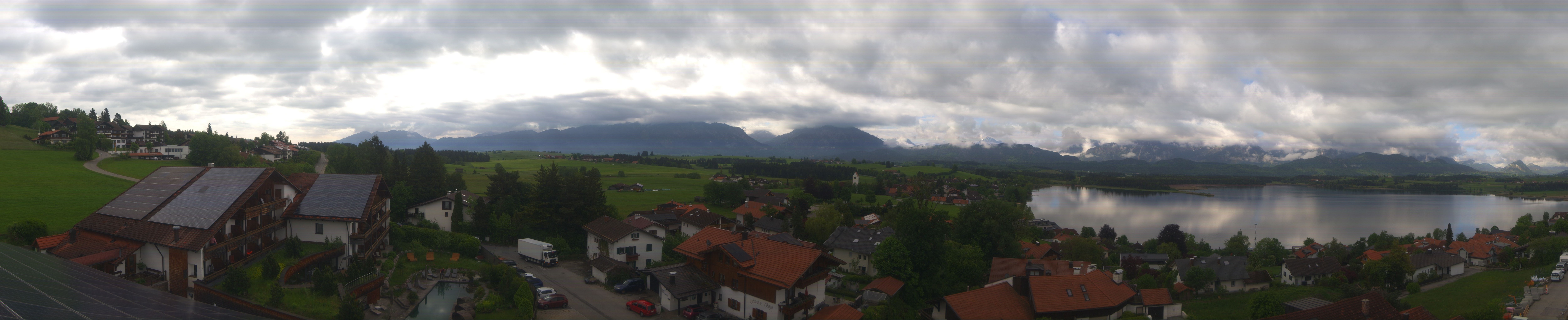 Archiv Foto Webcam Hopfensee - Blick Richtung Schloss Neuschwanstein
