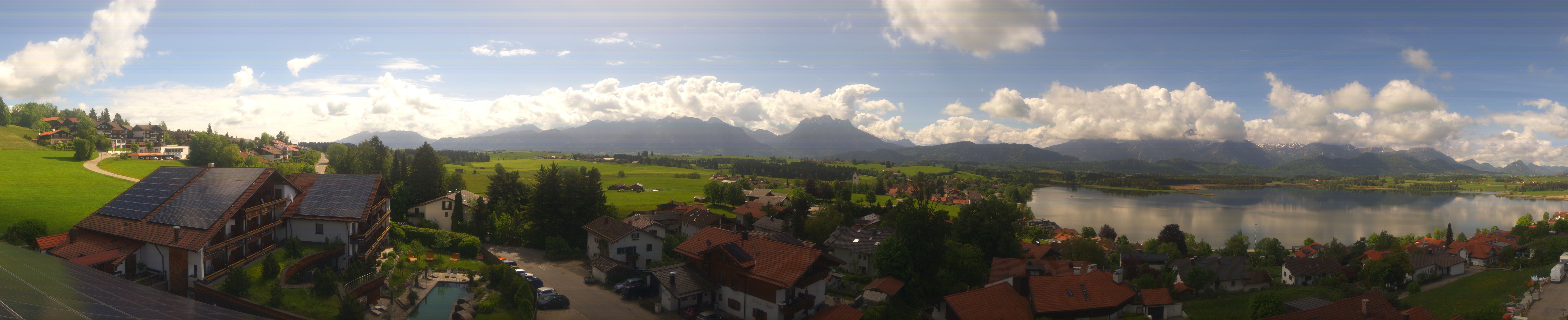 Archiv Foto Webcam Hopfensee - Blick Richtung Schloss Neuschwanstein