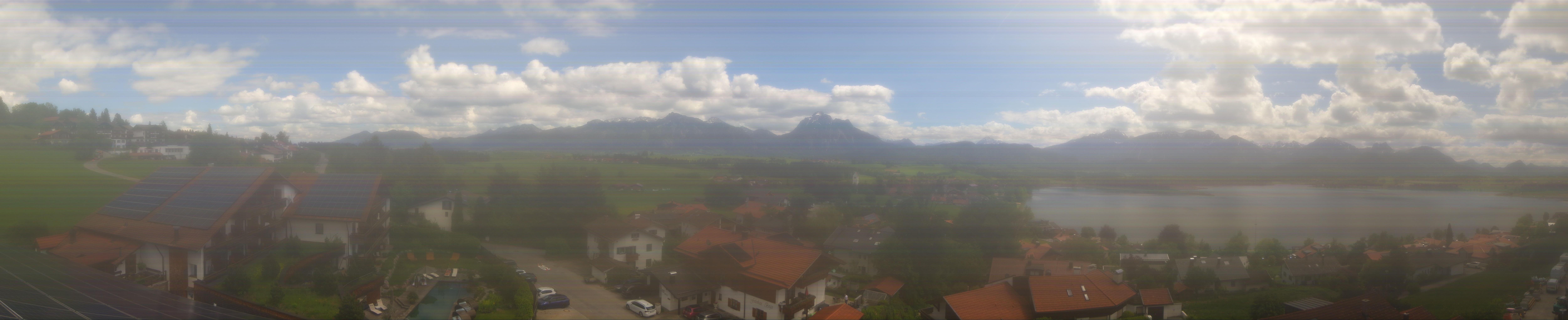 Archiv Foto Webcam Hopfensee - Blick Richtung Schloss Neuschwanstein