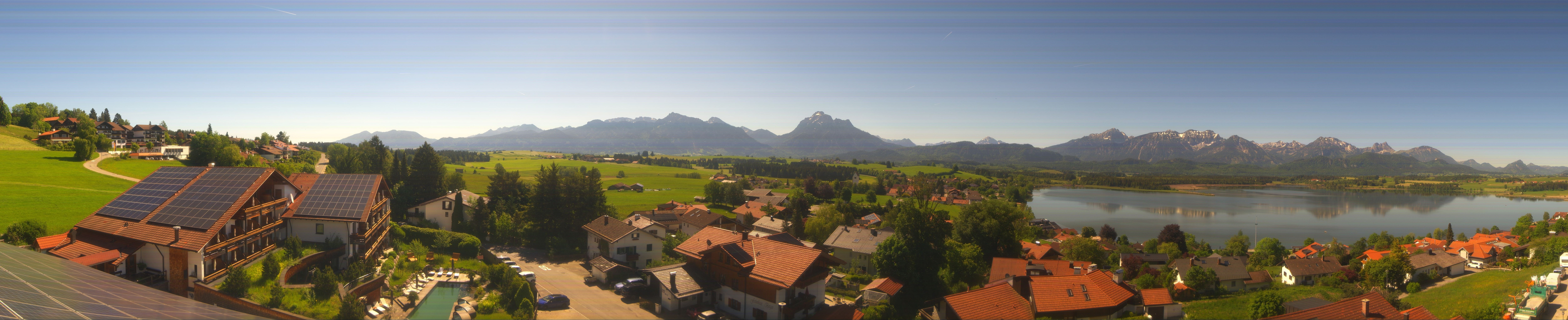 Archiv Foto Webcam Hopfensee - Blick Richtung Schloss Neuschwanstein