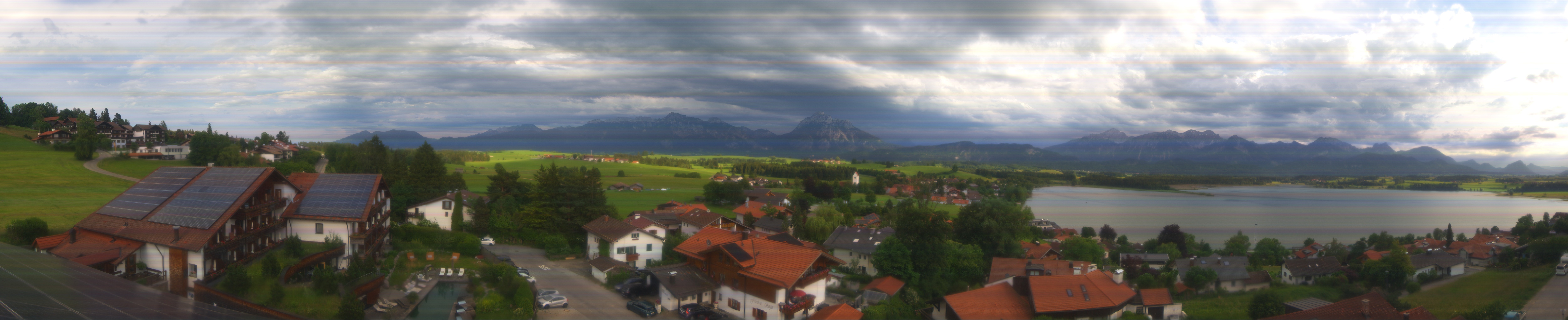 Archiv Foto Webcam Hopfensee - Blick Richtung Schloss Neuschwanstein