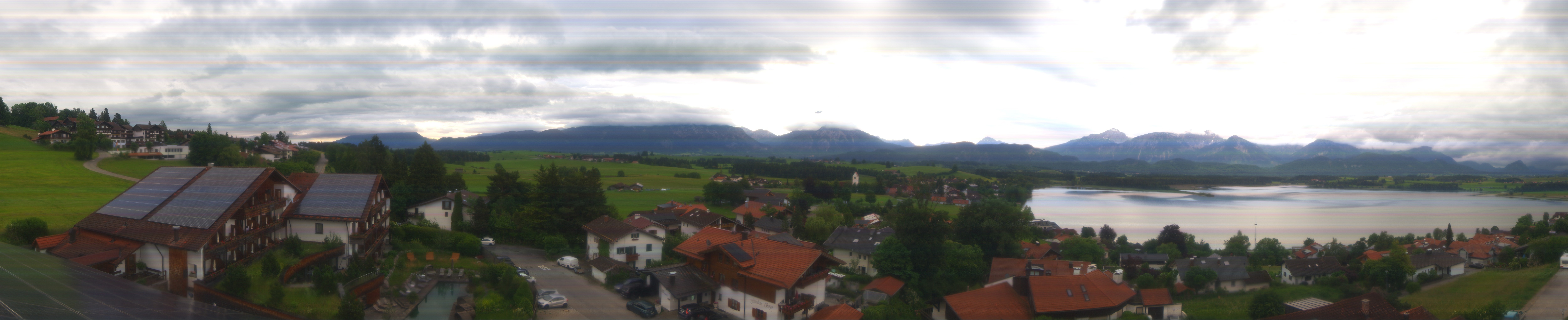 Archiv Foto Webcam Hopfensee - Blick Richtung Schloss Neuschwanstein