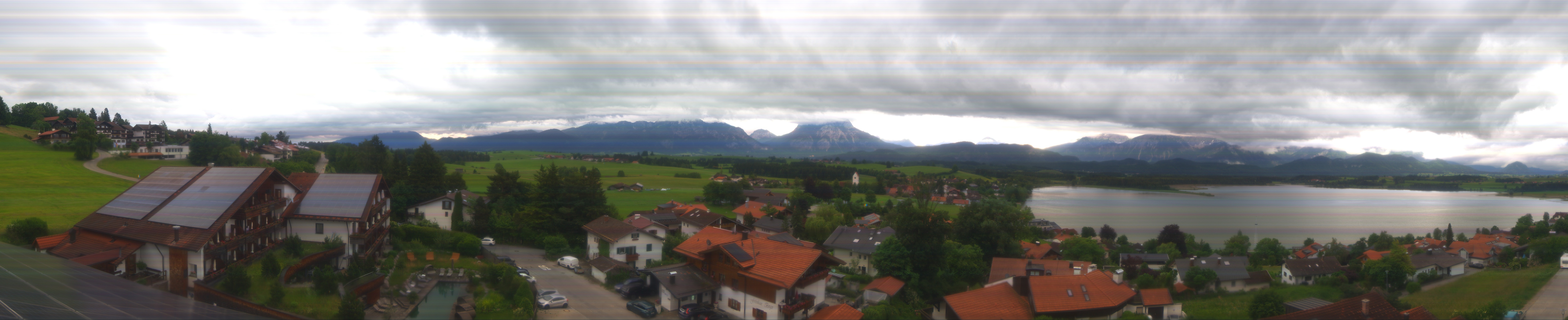 Archiv Foto Webcam Hopfensee - Blick Richtung Schloss Neuschwanstein