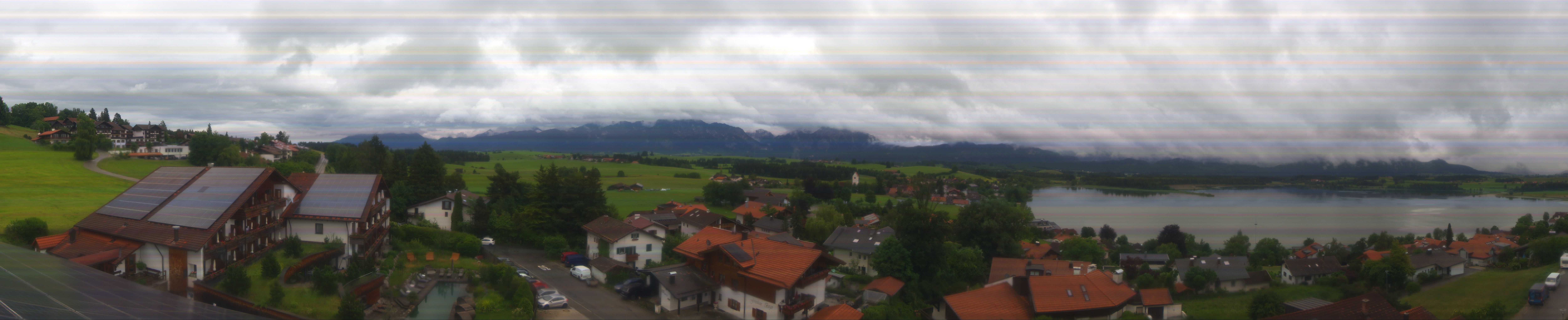 Archiv Foto Webcam Hopfensee - Blick Richtung Schloss Neuschwanstein