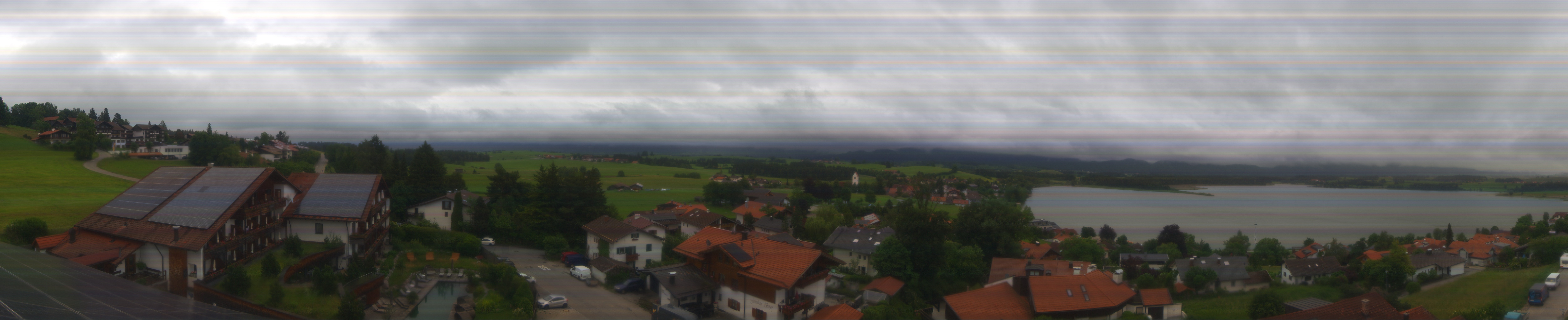 Archiv Foto Webcam Hopfensee - Blick Richtung Schloss Neuschwanstein