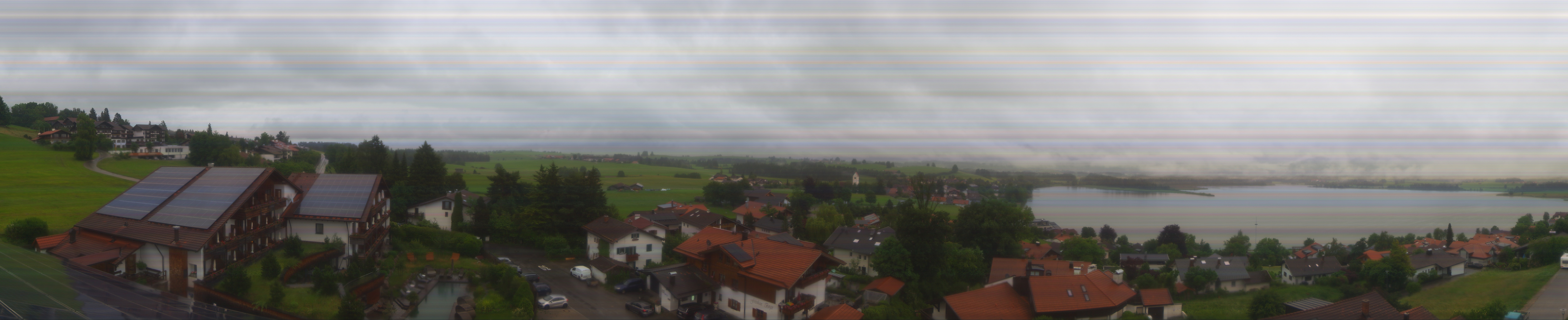 Archiv Foto Webcam Hopfensee - Blick Richtung Schloss Neuschwanstein