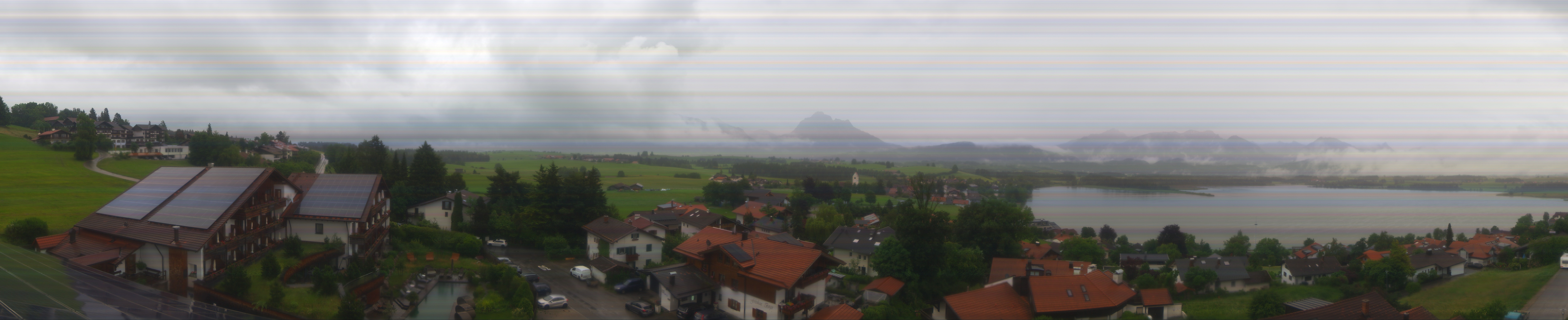 Archiv Foto Webcam Hopfensee - Blick Richtung Schloss Neuschwanstein