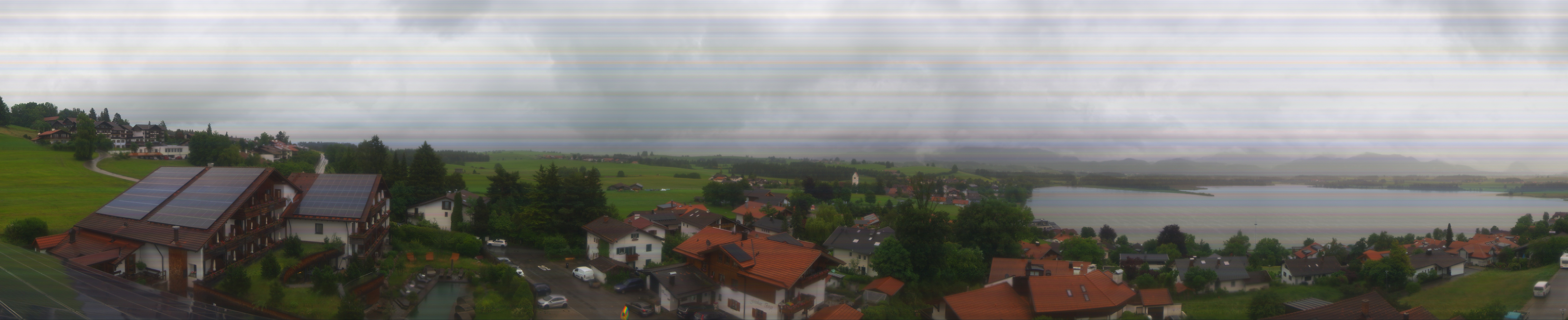 Archiv Foto Webcam Hopfensee - Blick Richtung Schloss Neuschwanstein