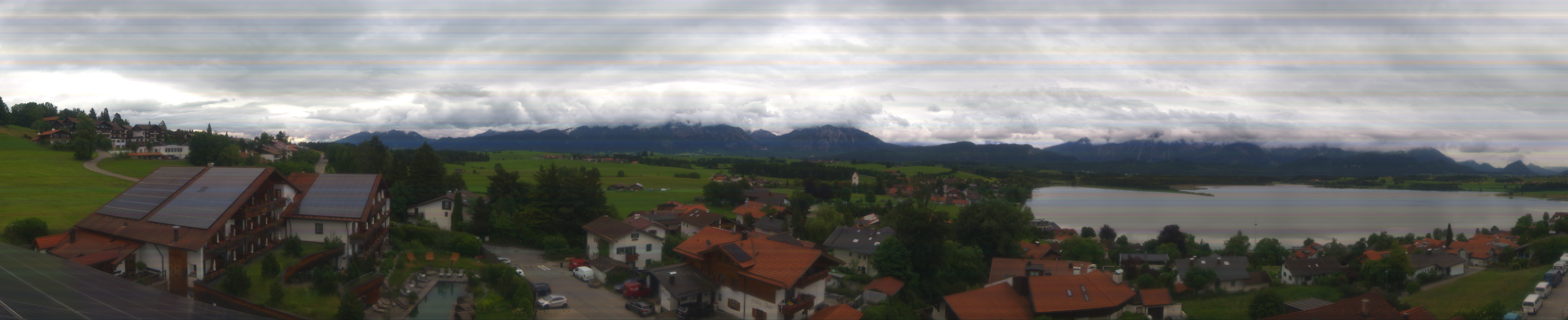Archiv Foto Webcam Hopfensee - Blick Richtung Schloss Neuschwanstein