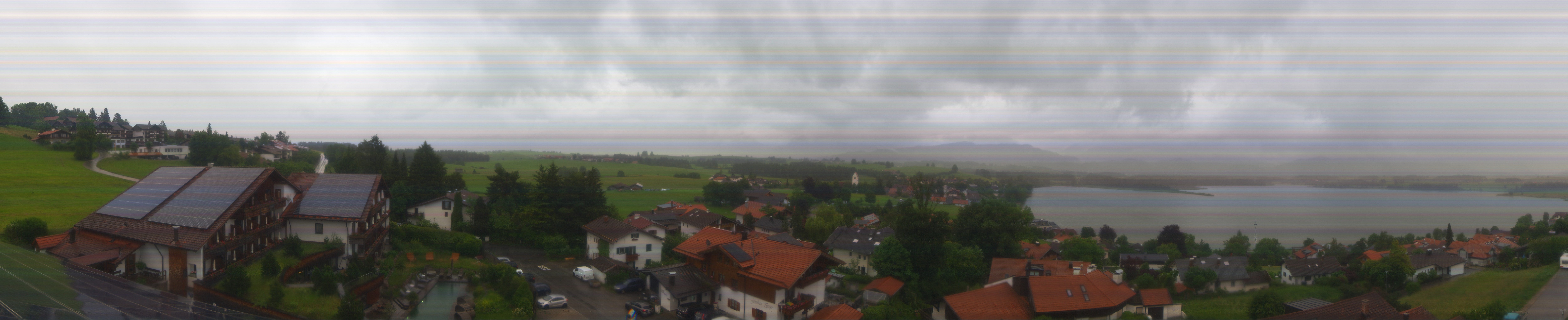 Archiv Foto Webcam Hopfensee - Blick Richtung Schloss Neuschwanstein