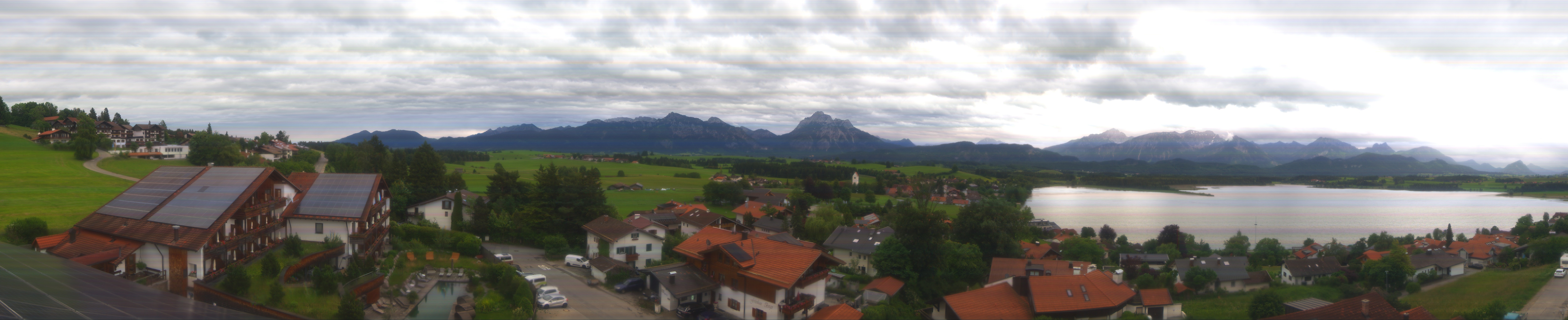 Archiv Foto Webcam Hopfensee - Blick Richtung Schloss Neuschwanstein