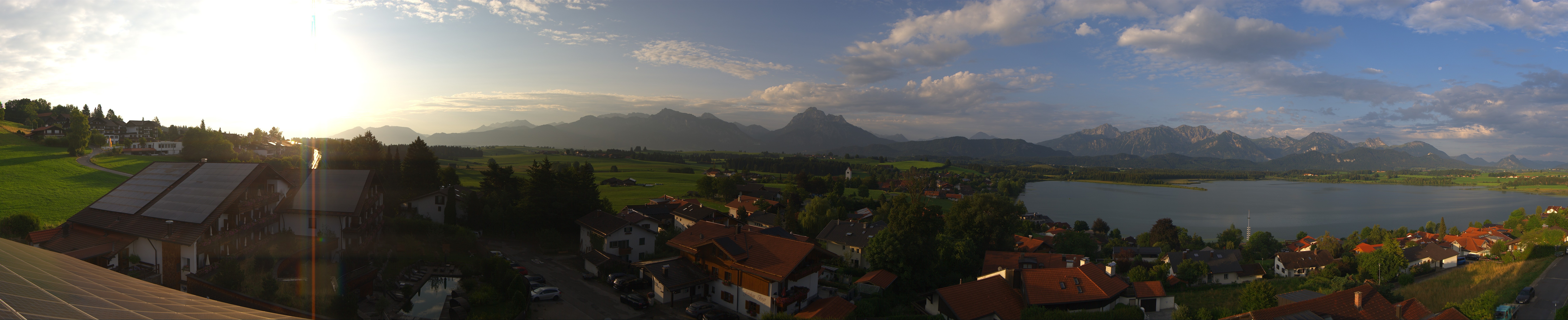 Archiv Foto Webcam Hopfensee - Blick Richtung Schloss Neuschwanstein