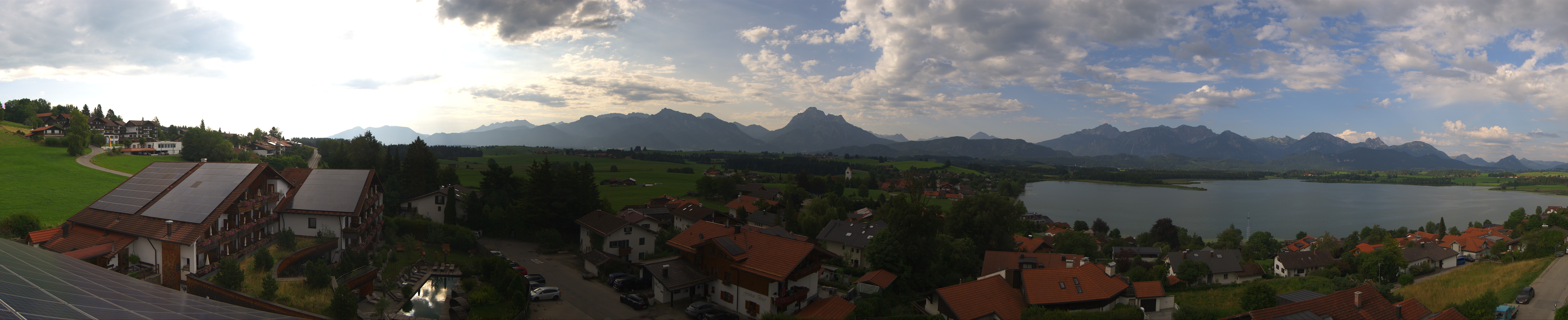 Archiv Foto Webcam Hopfensee - Blick Richtung Schloss Neuschwanstein