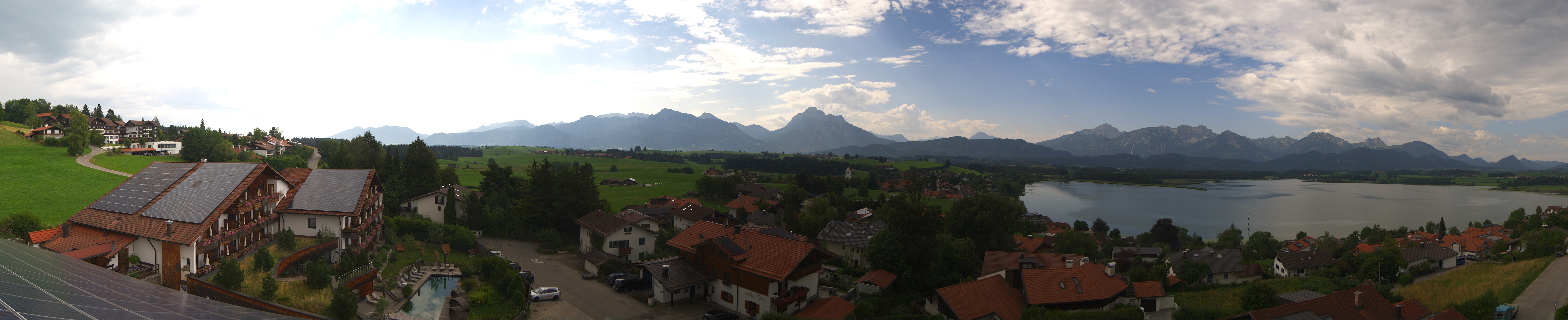Archiv Foto Webcam Hopfensee - Blick Richtung Schloss Neuschwanstein