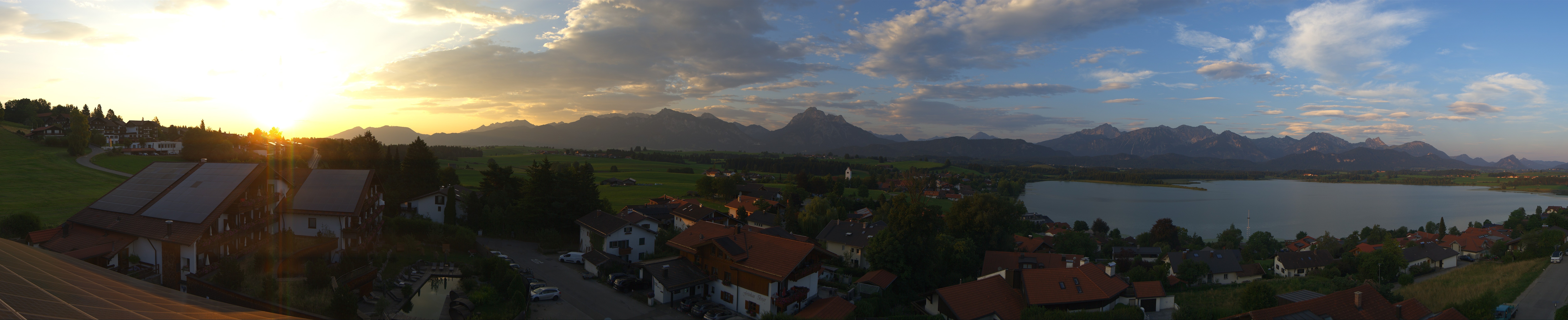Archiv Foto Webcam Hopfensee - Blick Richtung Schloss Neuschwanstein