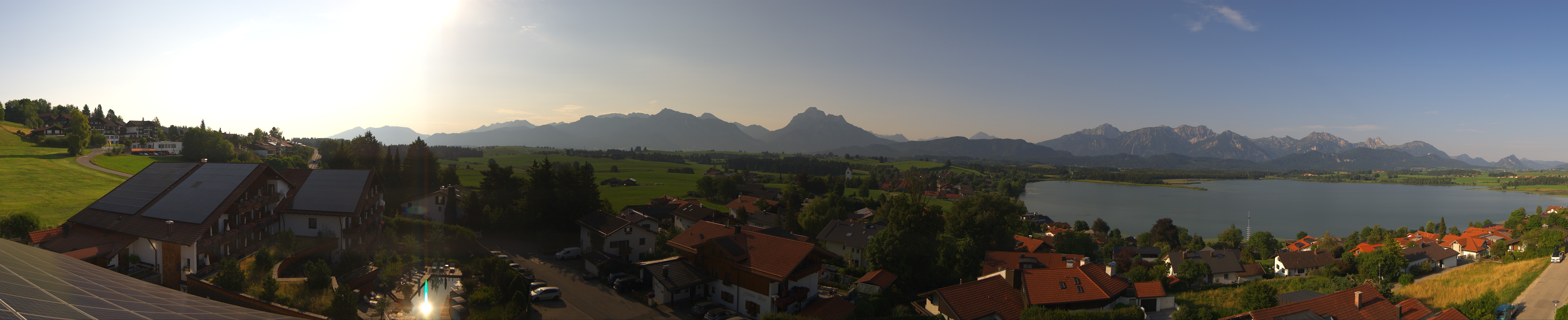 Archiv Foto Webcam Hopfensee - Blick Richtung Schloss Neuschwanstein