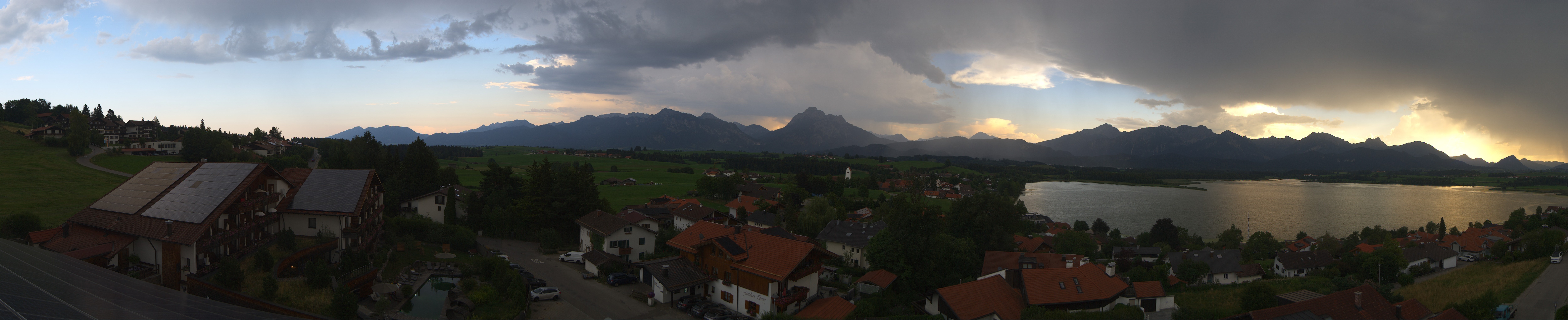 Archiv Foto Webcam Hopfensee - Blick Richtung Schloss Neuschwanstein