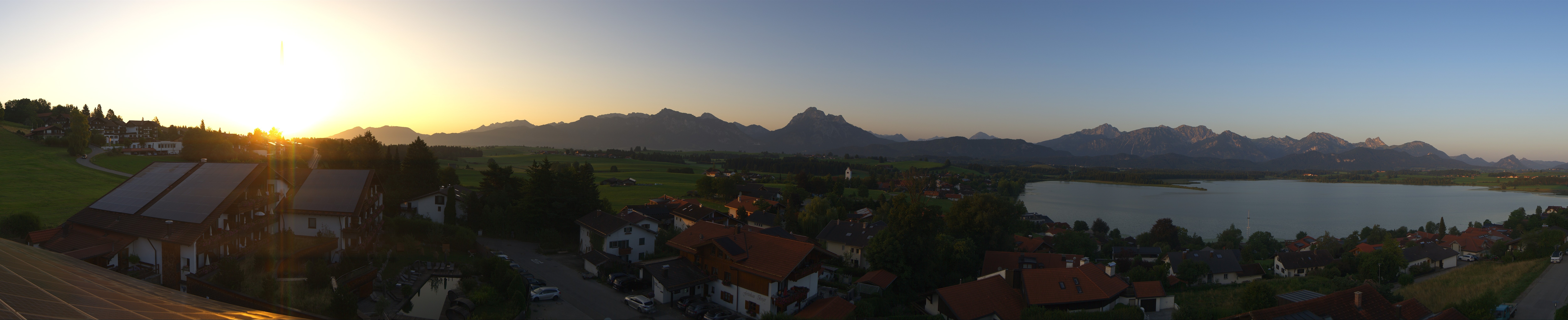 Archiv Foto Webcam Hopfensee - Blick Richtung Schloss Neuschwanstein