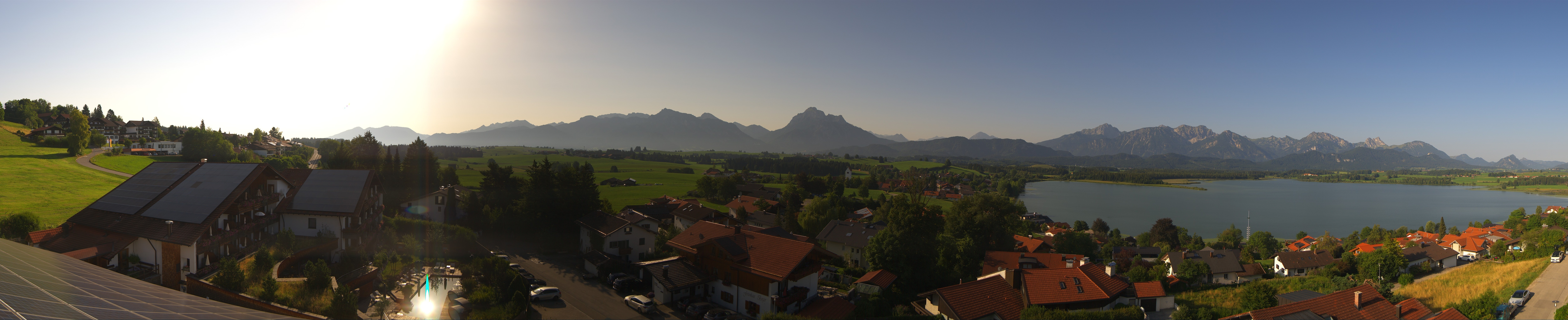 Archiv Foto Webcam Hopfensee - Blick Richtung Schloss Neuschwanstein