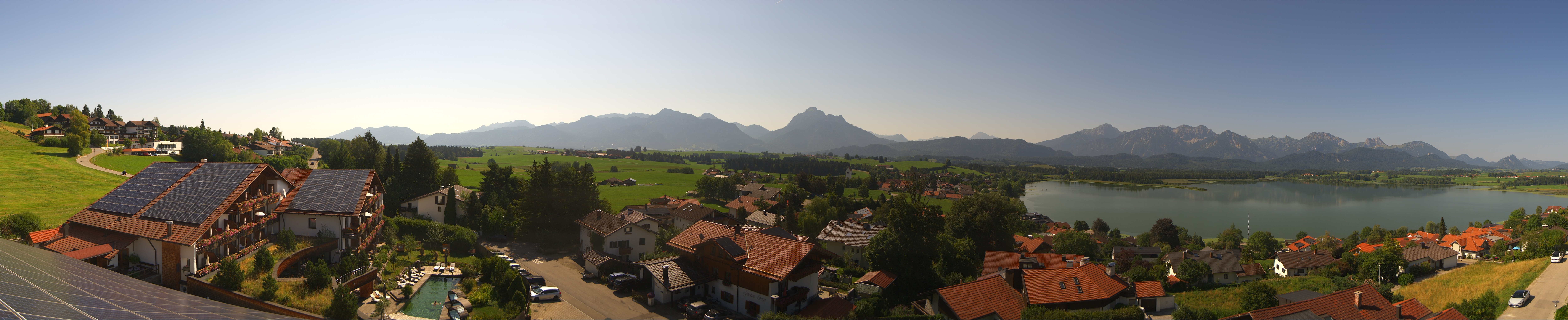 Archiv Foto Webcam Hopfensee - Blick Richtung Schloss Neuschwanstein