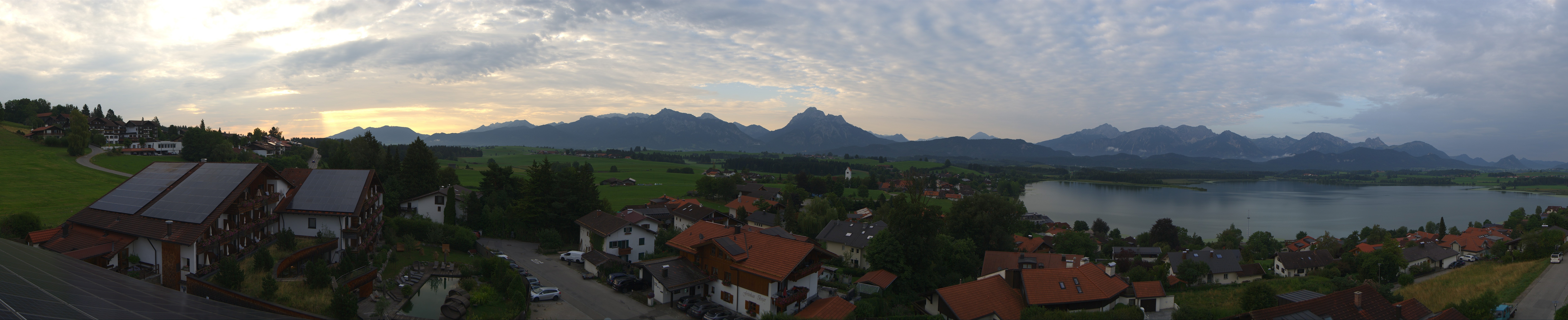 Archiv Foto Webcam Hopfensee - Blick Richtung Schloss Neuschwanstein