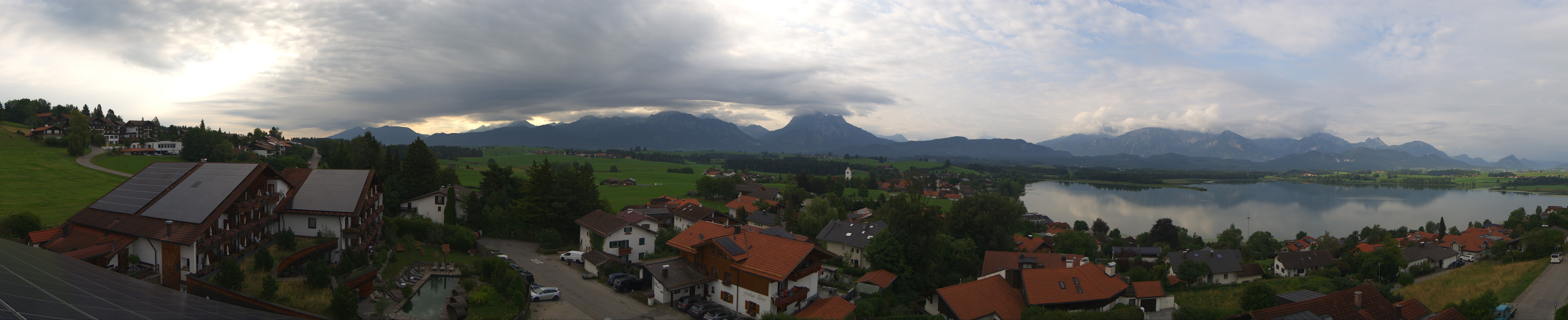 Archiv Foto Webcam Hopfensee - Blick Richtung Schloss Neuschwanstein