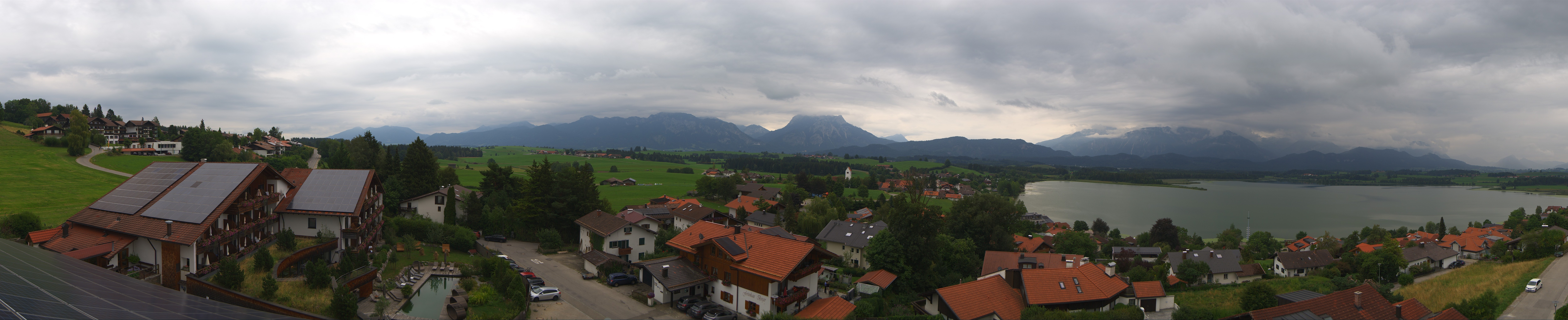 Archiv Foto Webcam Hopfensee - Blick Richtung Schloss Neuschwanstein