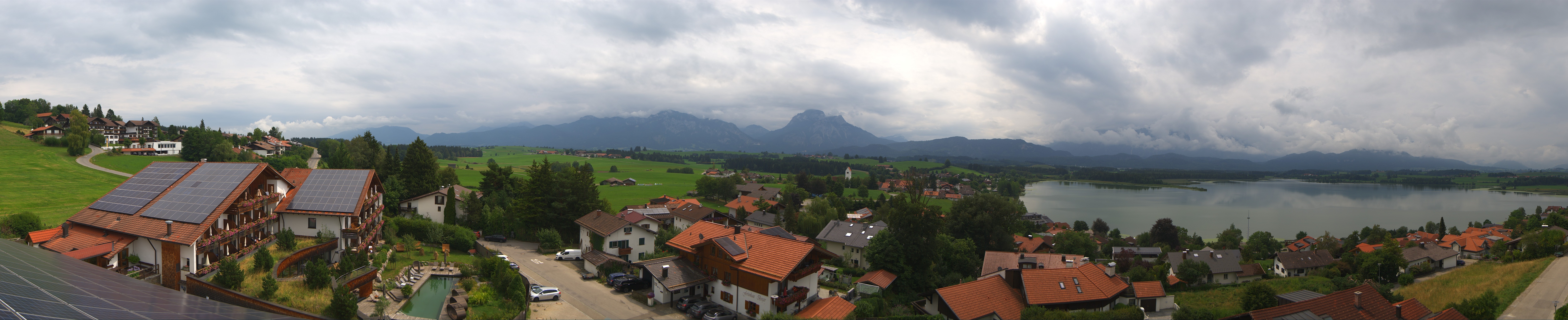Archiv Foto Webcam Hopfensee - Blick Richtung Schloss Neuschwanstein