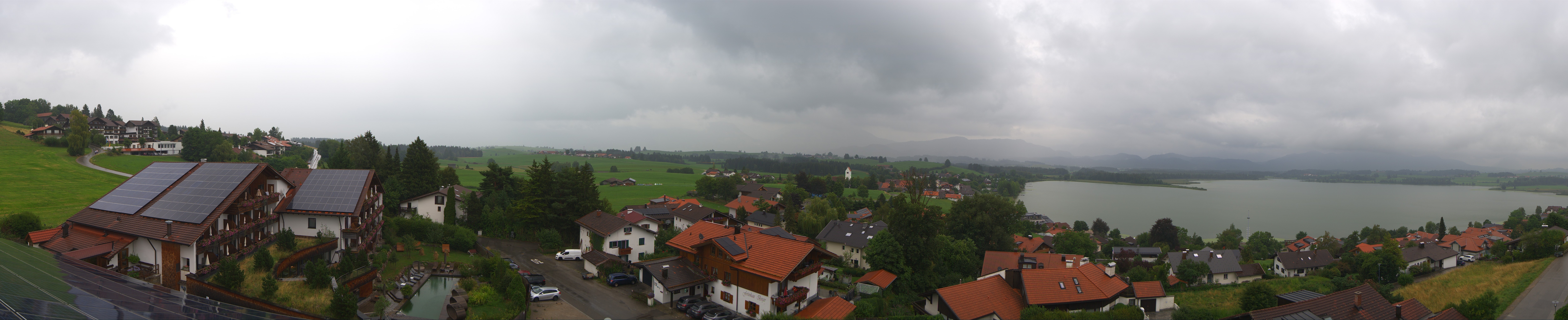 Archiv Foto Webcam Hopfensee - Blick Richtung Schloss Neuschwanstein
