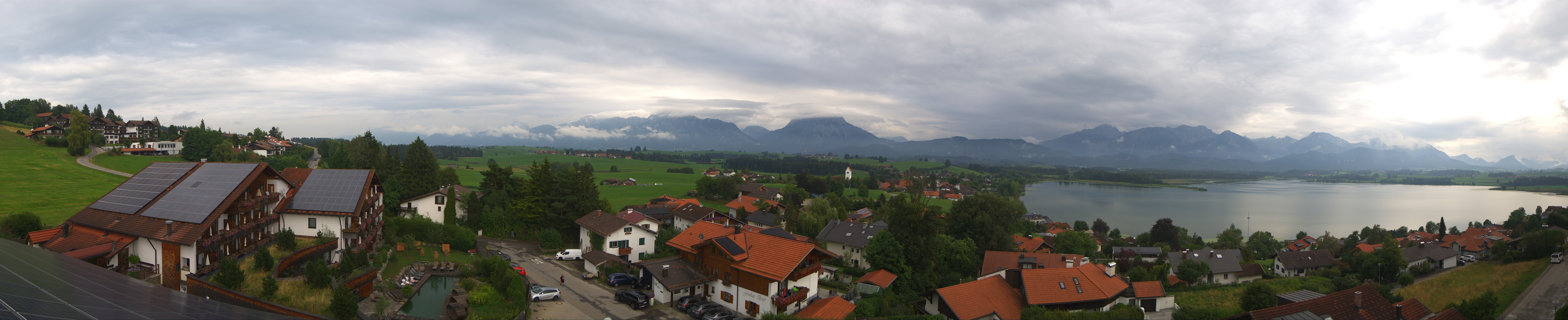Archiv Foto Webcam Hopfensee - Blick Richtung Schloss Neuschwanstein