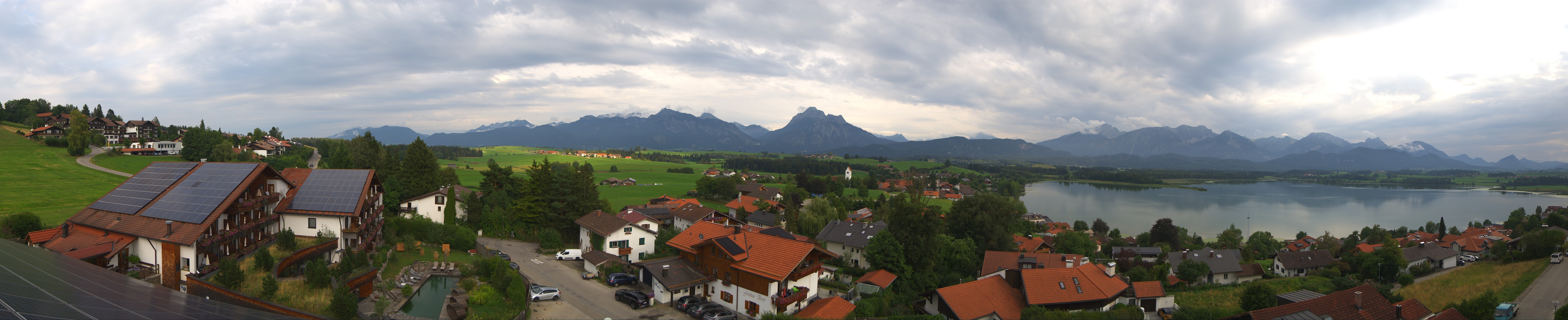 Archiv Foto Webcam Hopfensee - Blick Richtung Schloss Neuschwanstein
