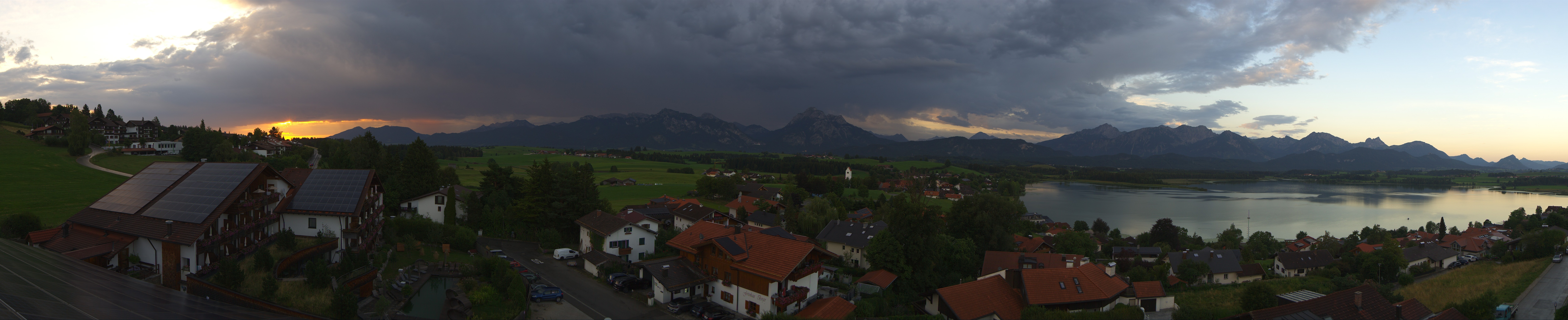 Archiv Foto Webcam Hopfensee - Blick Richtung Schloss Neuschwanstein